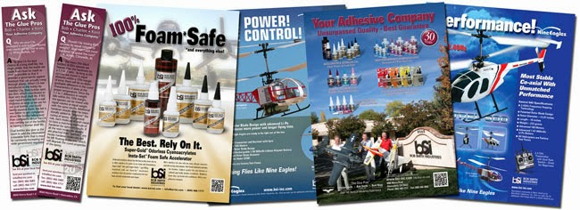 Magazine Ads - Print Ads - Hobby Glue - Graphic Design - BSI Adhesives - Studio 101 West Marketing and Design