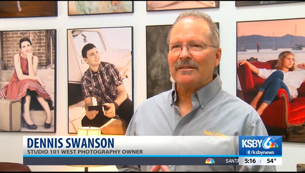 Dennis Swanson - Photographer - KSBY Interview - FREE Senior Portraits Class of 2020