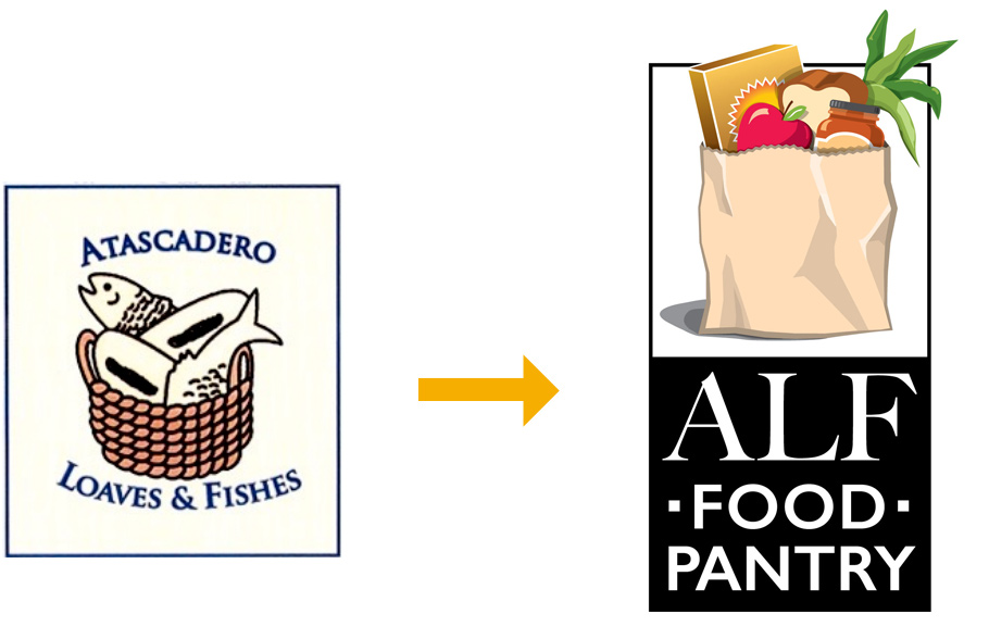 Atascadero Loaves and Fishes Food Pantry Logo Designer - Central Coast Logo Designer - New Branding - Logo Designer - Studio 101 West Marketing & Graphic Design - ALF Food Pantry Logo Design