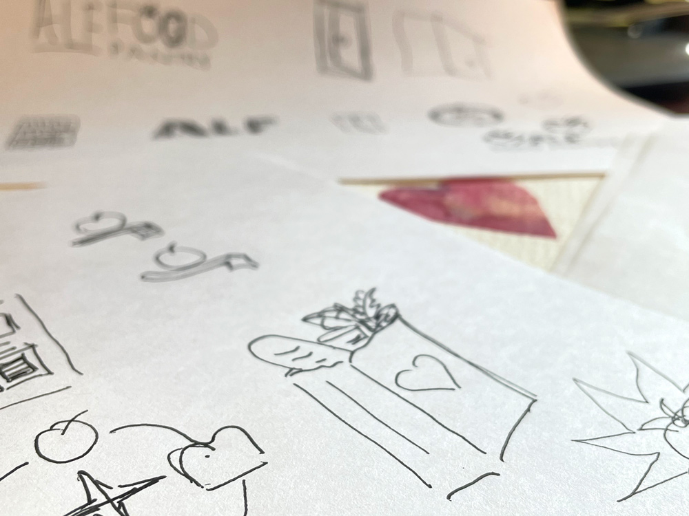 Logo Design Sketching - Logo Designer - Atascadero Graphic Design Services - Award Winning Graphic Designer - Studio 101 West Marketing & Graphic Design - Central Coast Logo Design