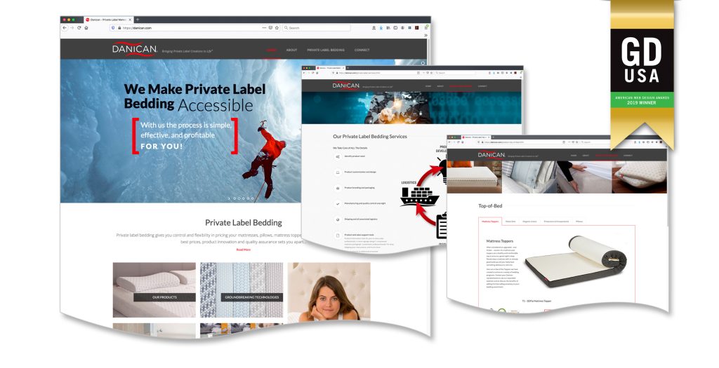 Danican Website - 2019 GDUSA Award Winner - Web Design National Award Winner - Studio 101 West Marketing & Design