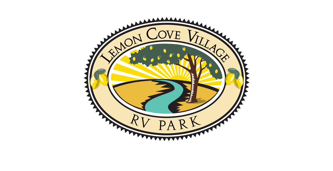 Lemon Cove RV Park Logo - Graphic Designer - Logo Designer - Atascadero Logo Design Award Winner - Studio 101 West Marketing & Design