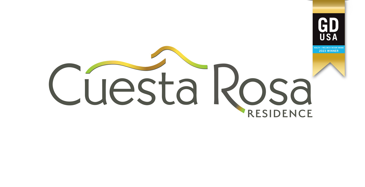 Cuesta Rosa Assisted Living Residence Logo Design - Logo Designer - GDUSA Health and Wellness 2023 Winner - Studio 101 West Marketing and Design